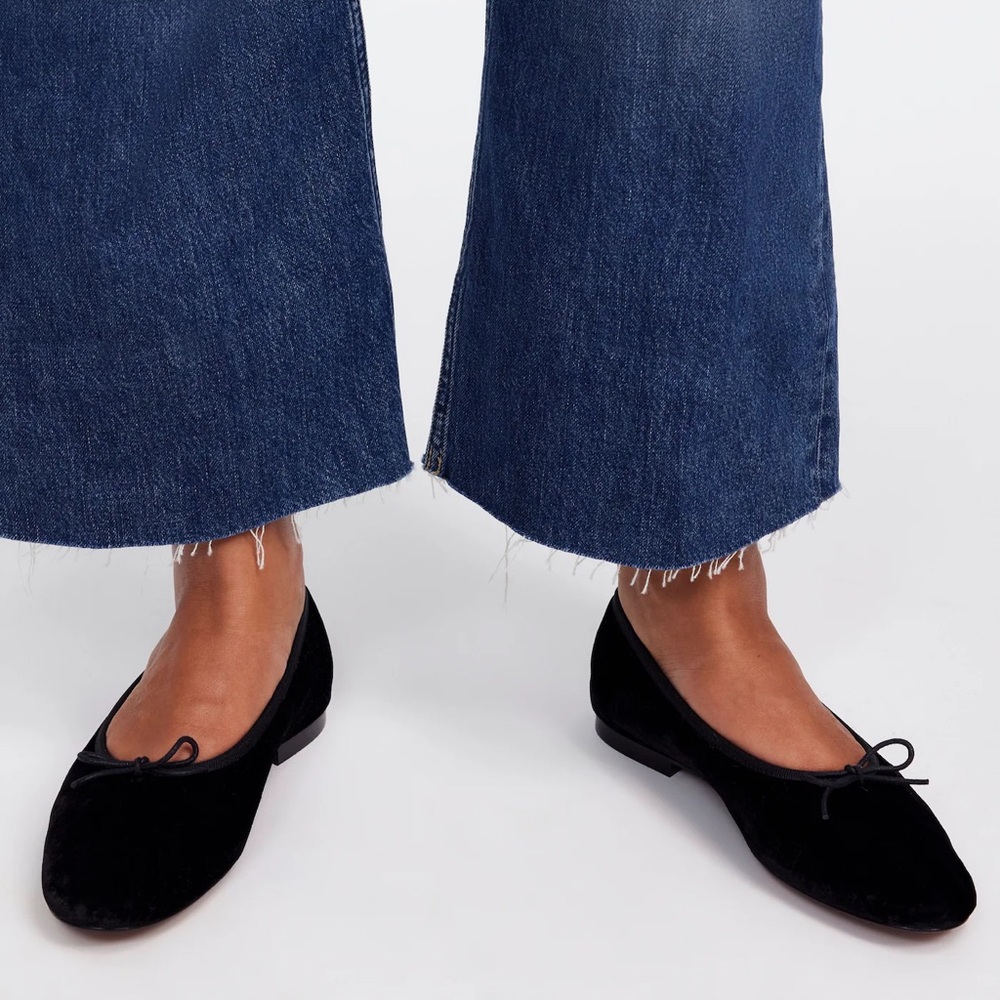 Madewell April Ballet Flat Velvet Size 10.5